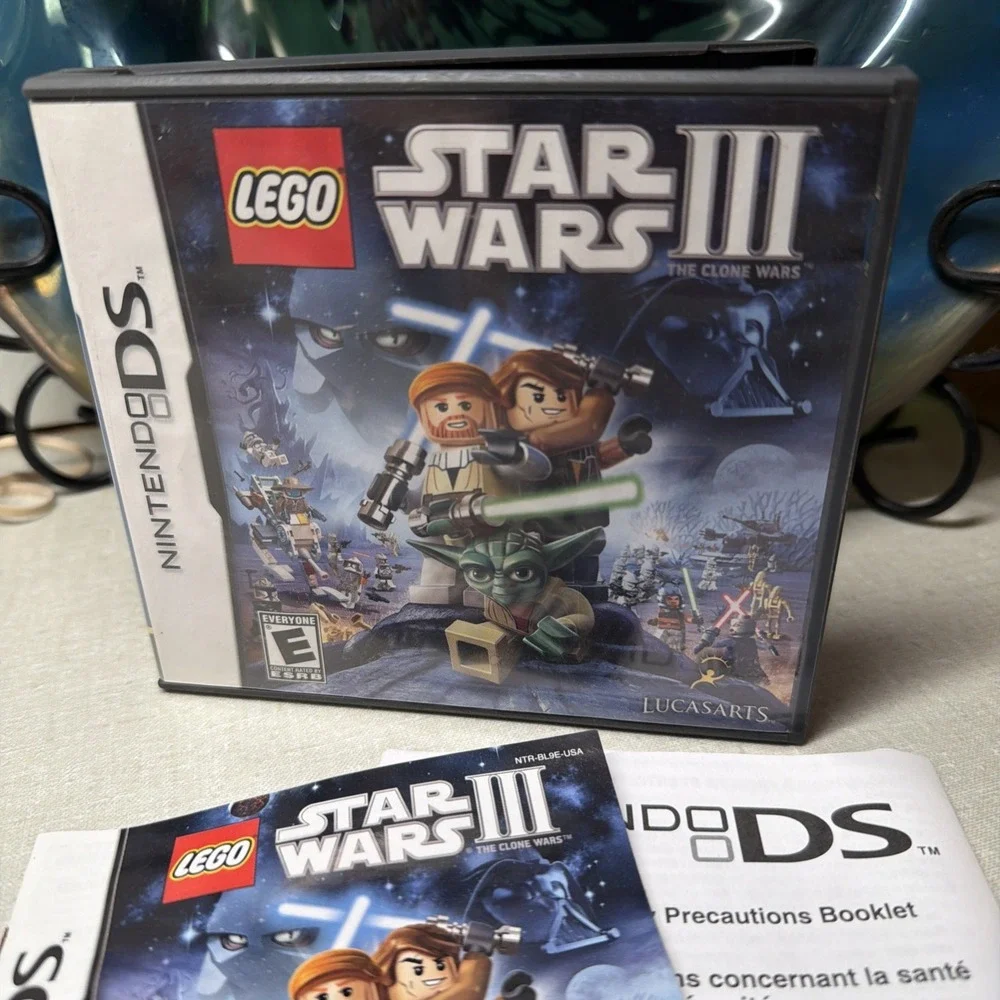 Nintendo DS Lego Star Wars III The Clone Wars CASE ONLY No Game Cartridge Lucas